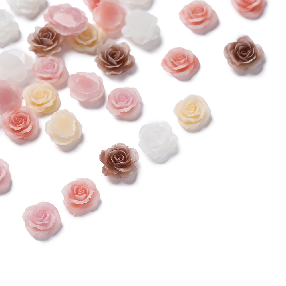 Resin Craft Ideas - 20/50 pçs sem buraco resina flor